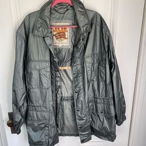 J.O.E. Joseph Abboud Windbreaker Rain Coat, Sz L